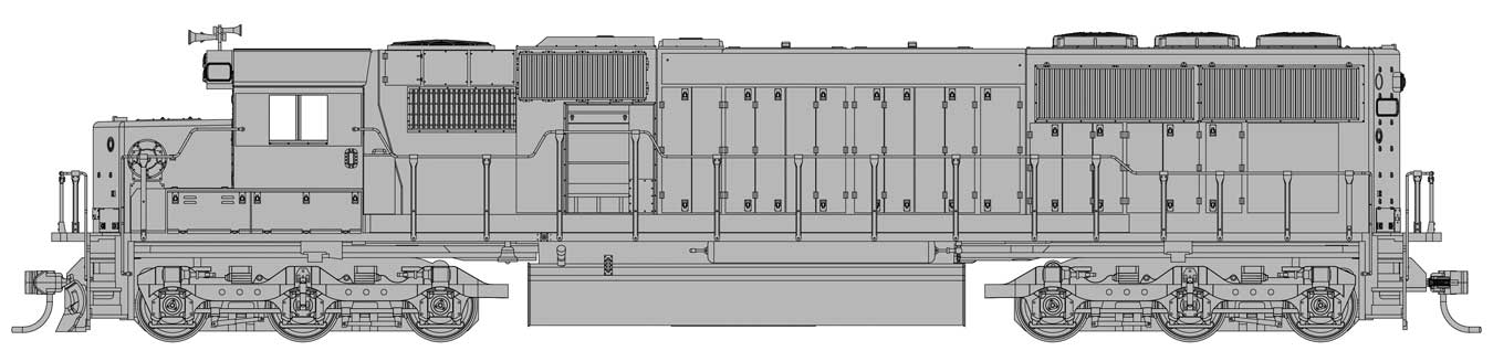 EMD SD50 - Standard DC -- Undecorated
