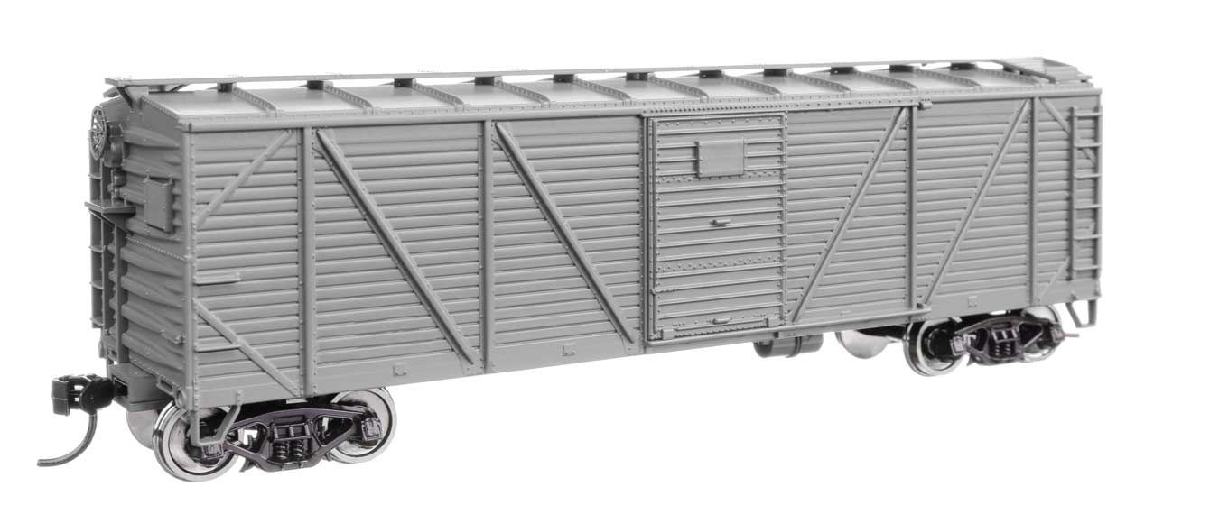 40' ARA Single Sheathed Boxcar with Dreadnaught Ends - Ready to Run -- Undecorated