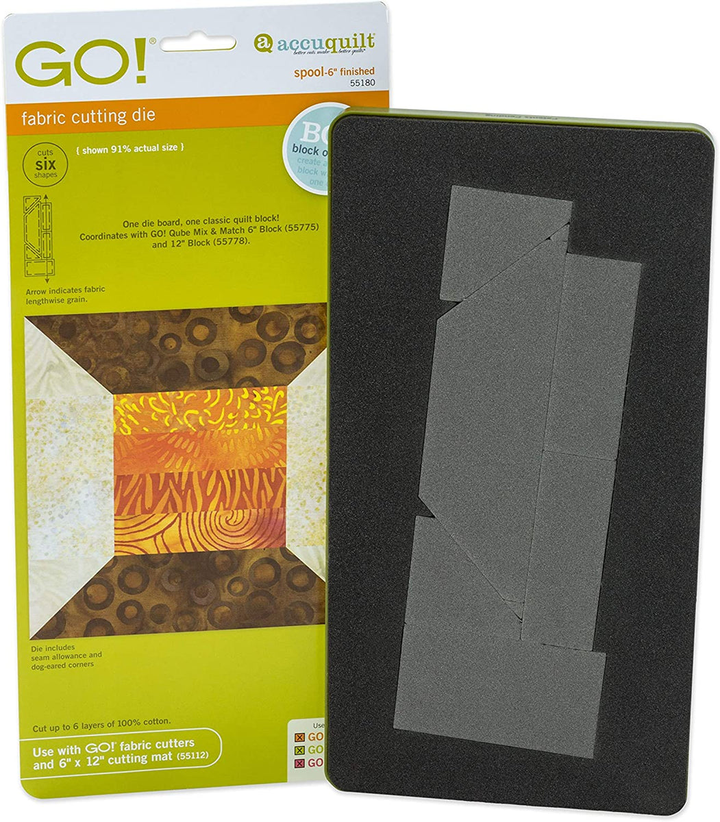Accuquilt GO! Die 55180 Spool 6-inch Finished