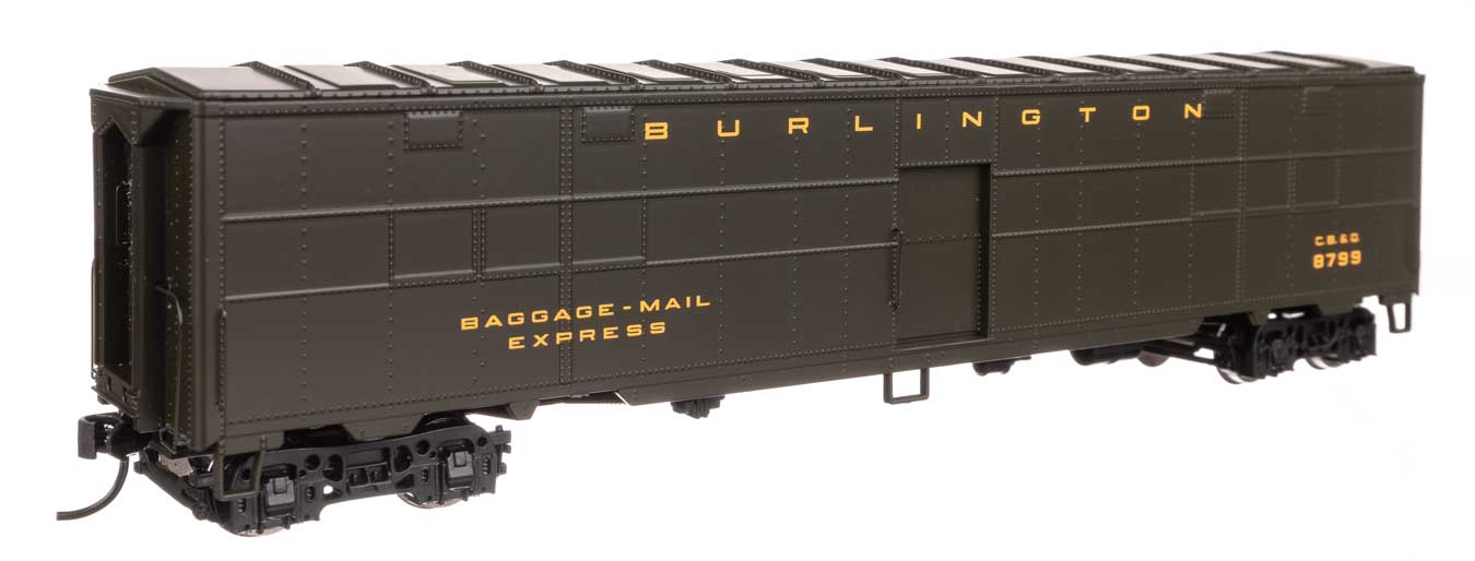 CBQ-Style Express Boxcar Troop Kitchen Conversion - Ready to Run -- Chicago, Burlington & Quincy #8799