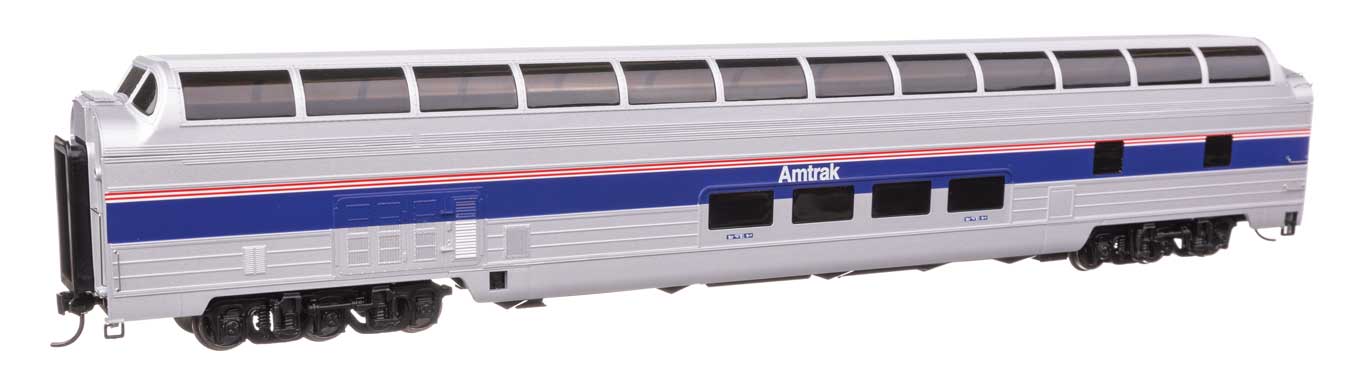 85' Budd Great Dome - Lighted - Ready to Run -- Amtrak Ph IV w/Decal