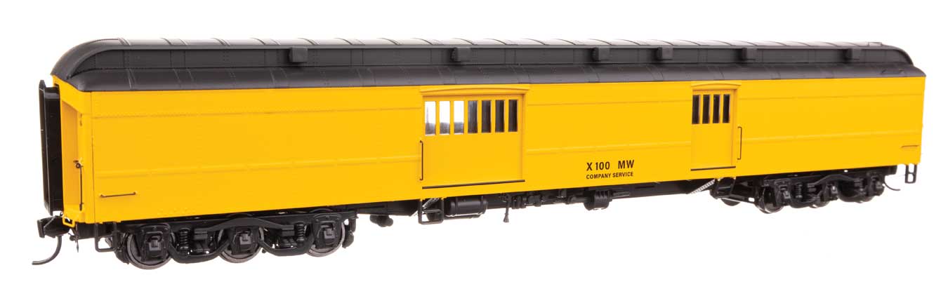 70' Heavyweight Baggage Car w/Clerestory Roof - Ready to Run -- Maintenance of Way #X100