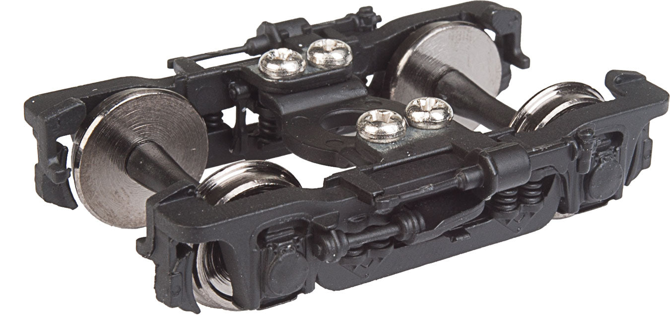 GSC 41-NP-11 (PRR 2E-P5) Metal Passenger Trucks with RP-25 Metal Wheels -- Black - 1 Pair