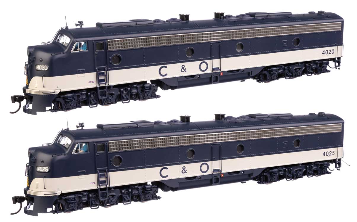 EMD E8 A-A - Standard DC -- Chesapeake & Ohio #4020 & 4025