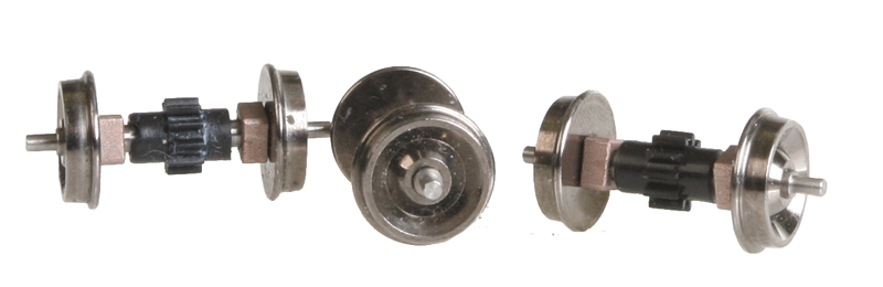 Replacement Geared Driver Assembly (Diesel Wheelset) pkg(3) -- Fits Life-Like Trains Early PROTO 2000 E6, E7, E8 and E9 Diesels