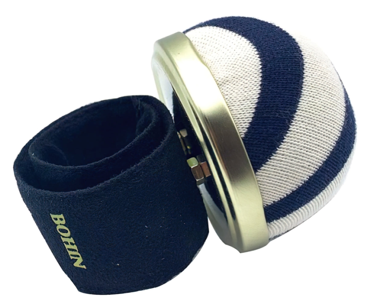 Bohin Pin Cushion Flexible Slap Bracelet - Breton Stripe