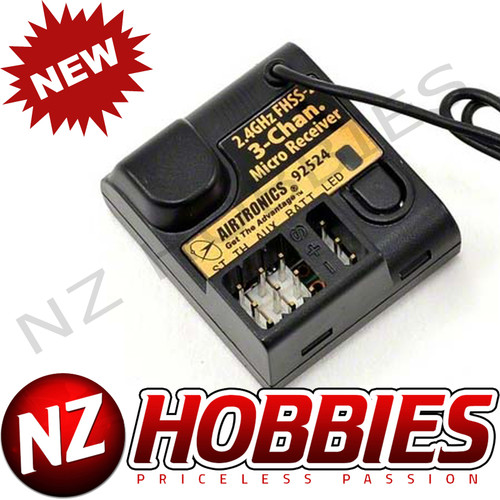 Airtronics 92524 3-Channel 2.4GHz FHSS-2 Surface Receiver