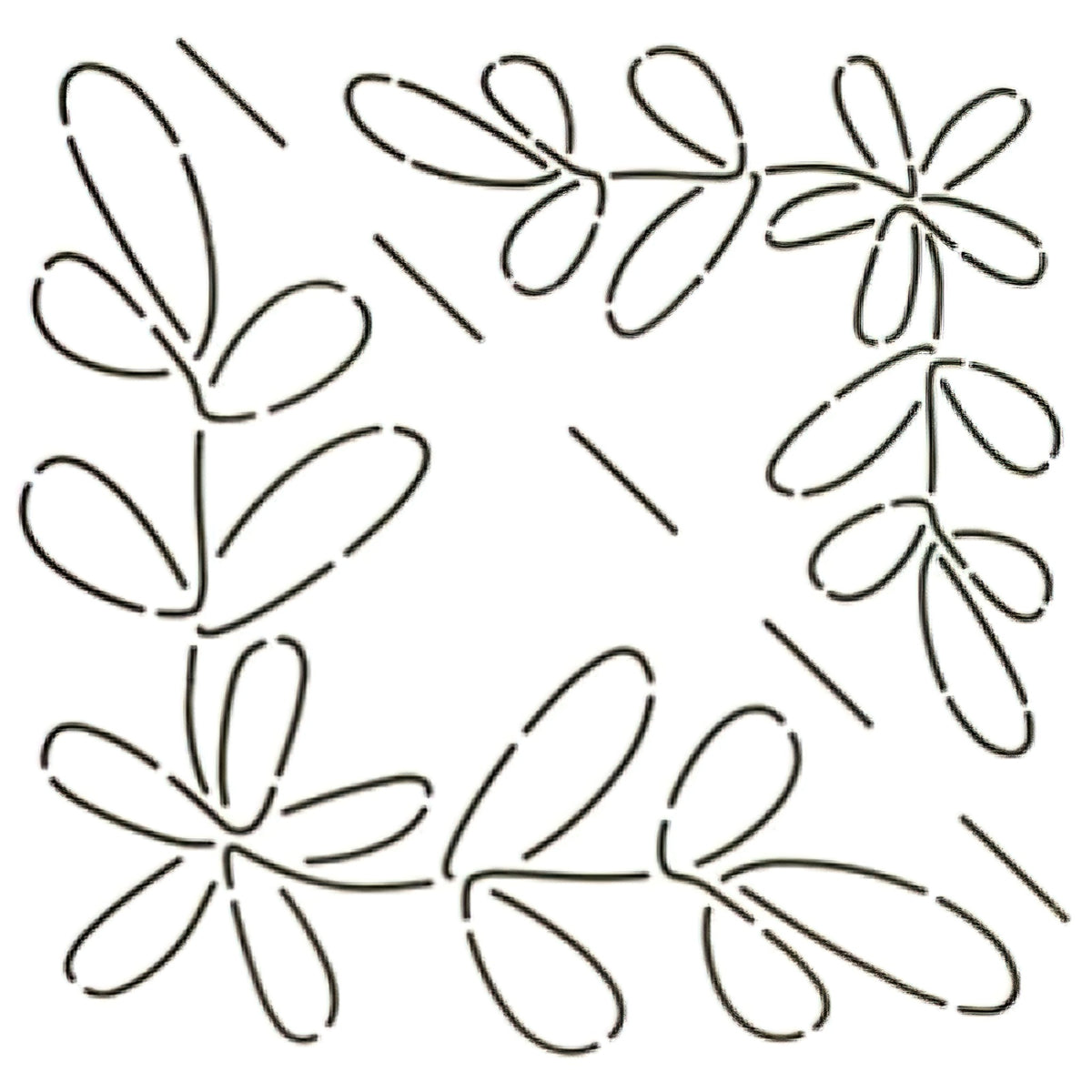 Corner Swirl7 inch & 9.5 inch Stencil TB40QC