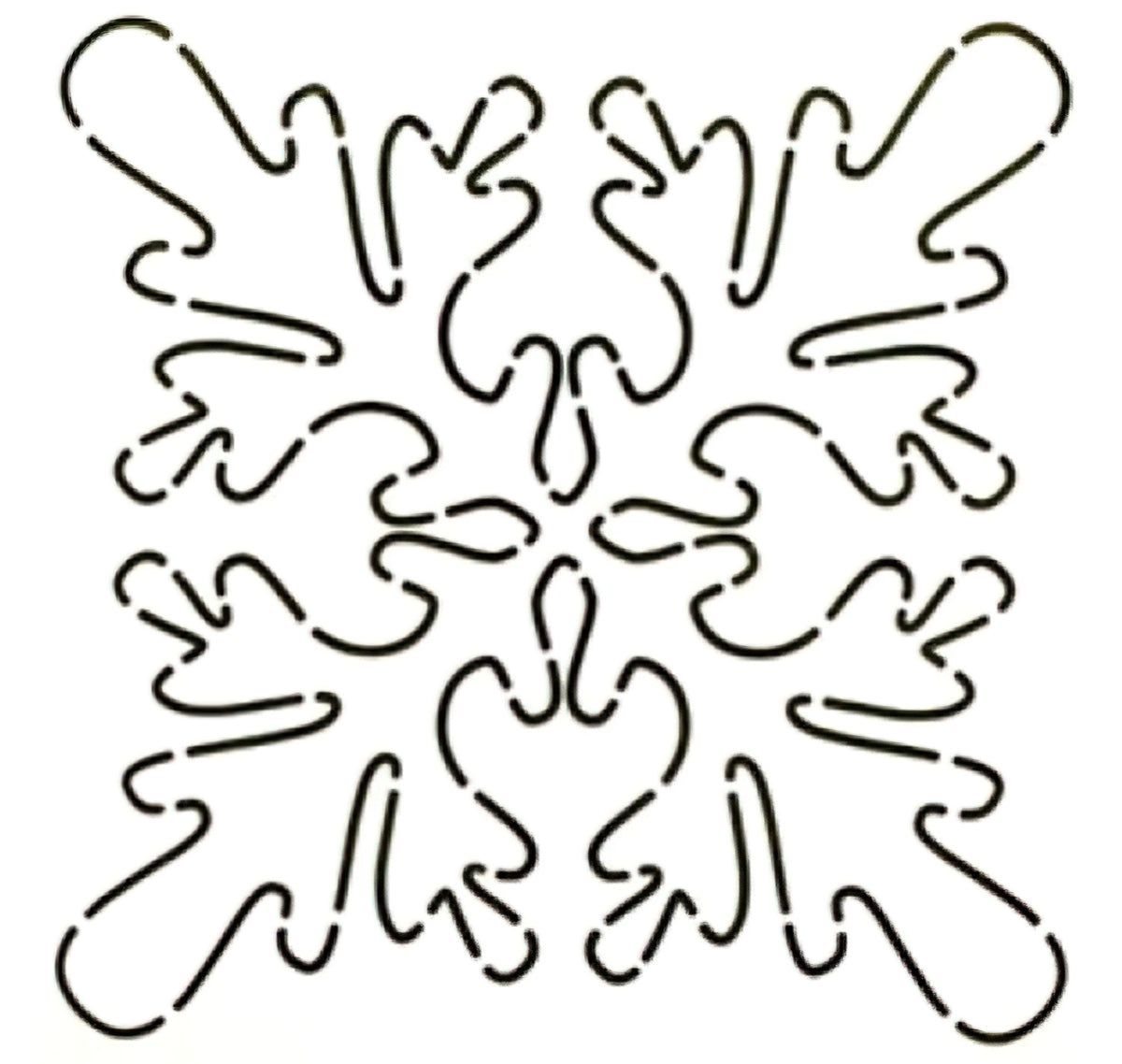 Bur Oak 11 inch Stencil TB14