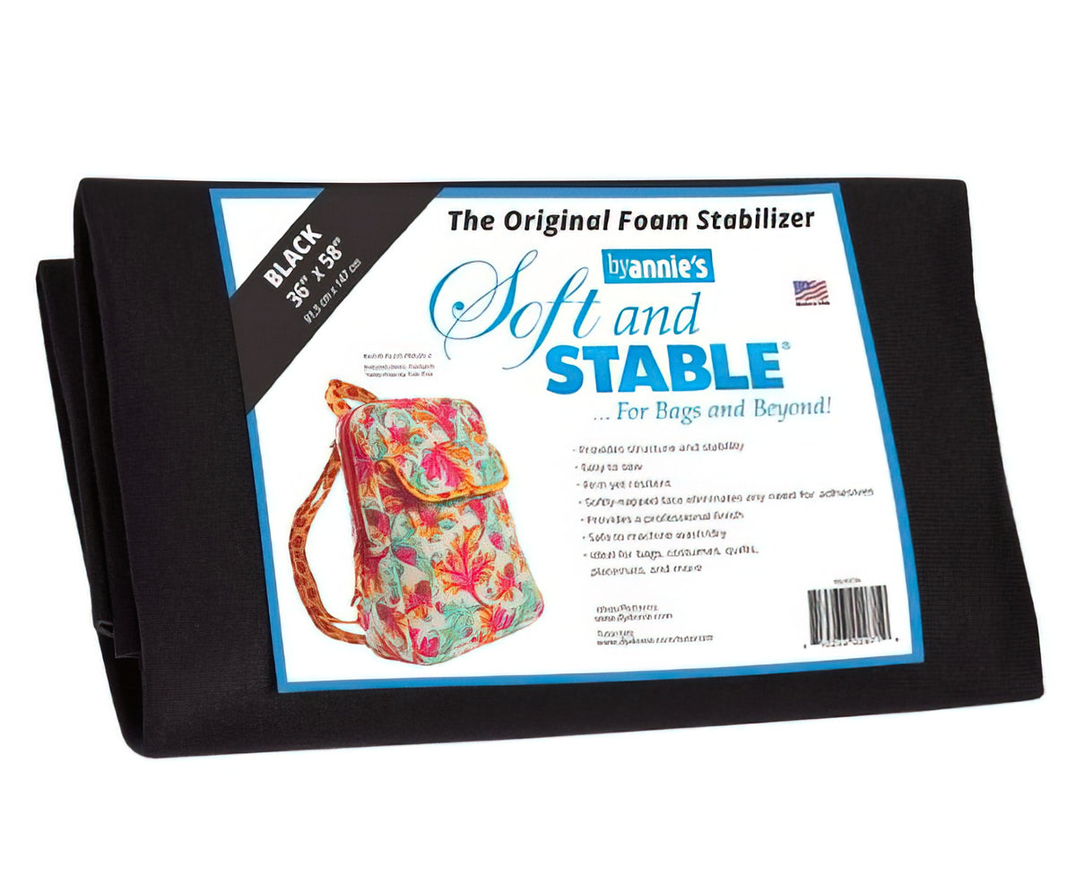 By Annies Soft and Stable Black 100% Polyester Stabilizer 36in x 58in