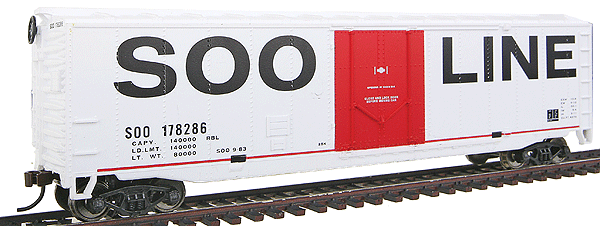 50' Plug-Door Boxcar - Ready to Run -- Soo Line