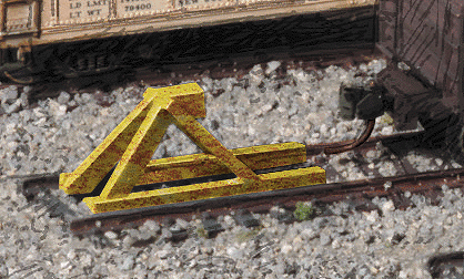 Track Bumper - Built-ups -- Yellow pkg(5)