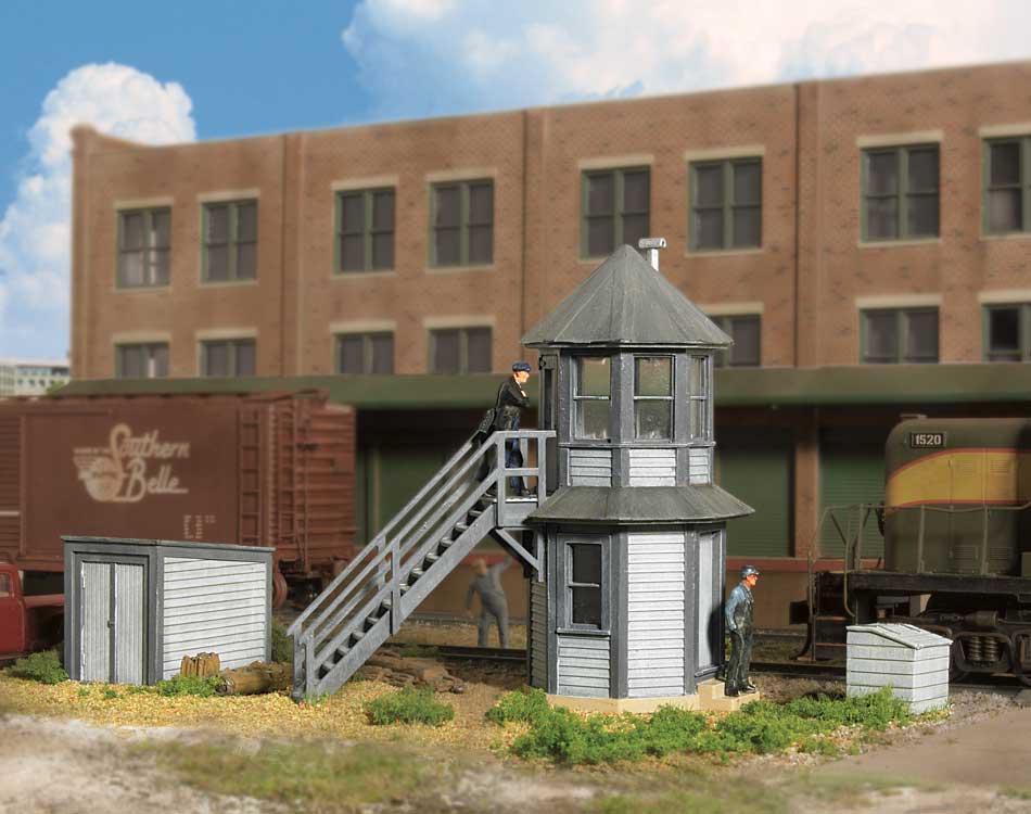 Elevated Crossing Tower pkg(2) -- Kit - 1-1/4 x 1-1/4 x 3"3.2 x 3.2 x 7.6cm
