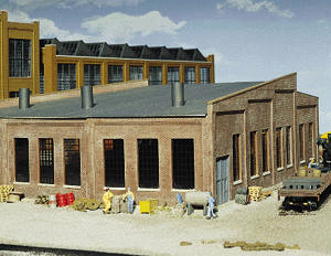 Three-Stall Roundhouse -- Kit - 14 x 14-1/4 x 4-11/16"35.6 x 36.2 x 11.9cm
