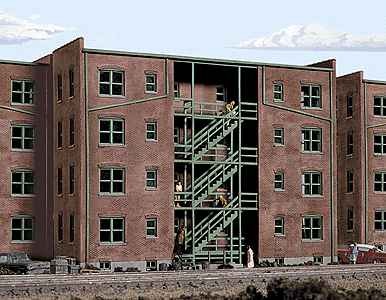 Parkview Terrace Background Building -- Kit - 7-3/4 x 2-3/16 x 6"19.7 x 5.6 x 15.2cm