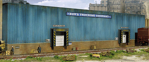 Bud's Trucking Company Background Building -- Kit - 19 x 1-1/8 x 4"48.2 x 2.8 x 10.1cm
