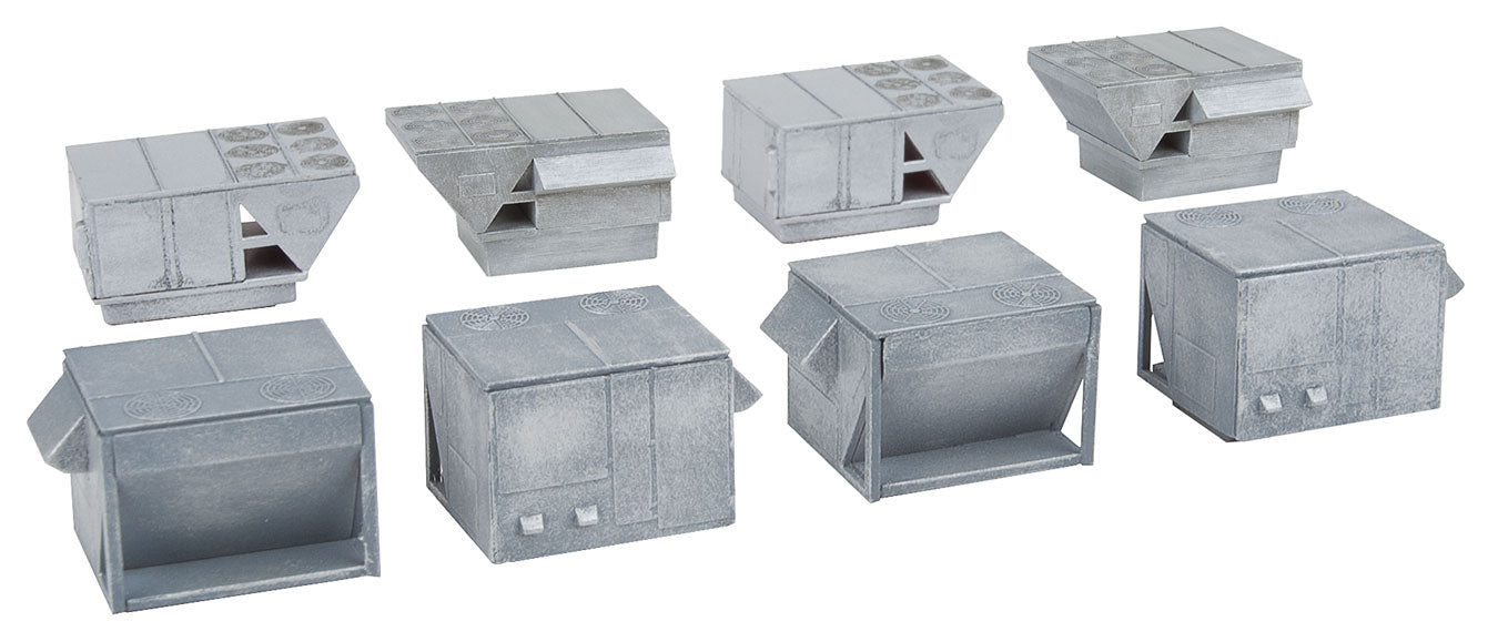 HVAC Units -- Kit - 4 each of 2 Styles of Rooftop Air Conditioners