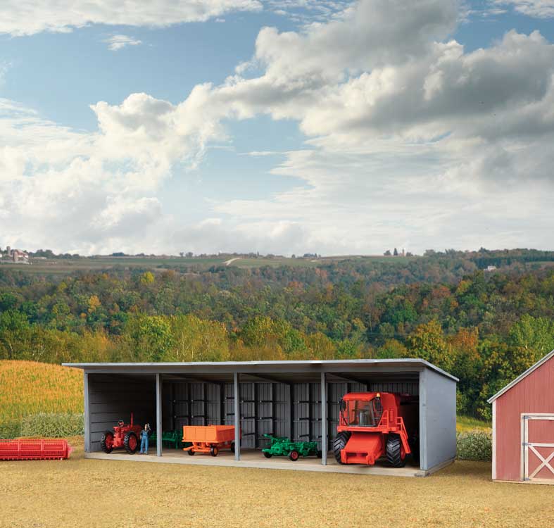 Machinery Storage Shed -- Kit - 9-3/4 x 4-1/2 x 2-3/4"24.8 x 11.4 x 7cm