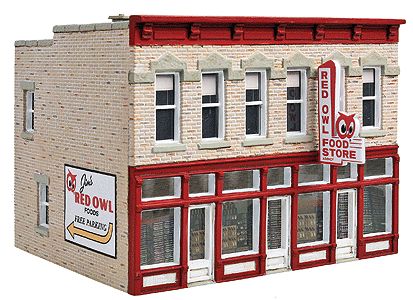 Jim's Red Owl -- Kit - 4-1/4 x 3-5/8 x 3-3/8"10.8 x 9.2 x 8.6cm