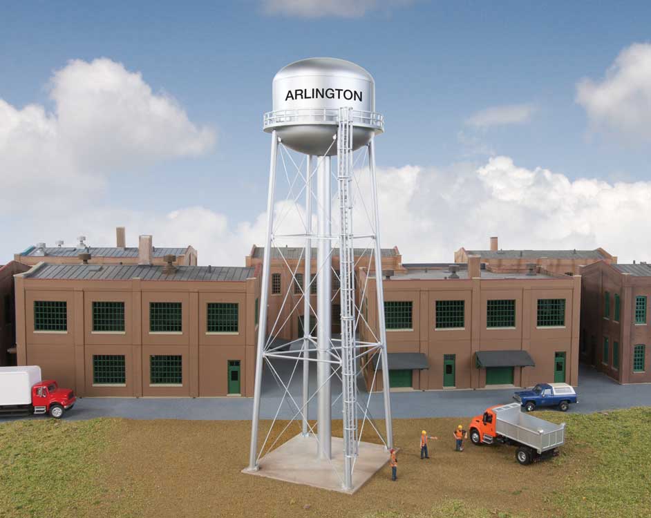 Municipal Water Tower -- Kit - 3-5/16 x 3-5/16 x 11-1/8"8.4 x 8.4 x 28.2cm