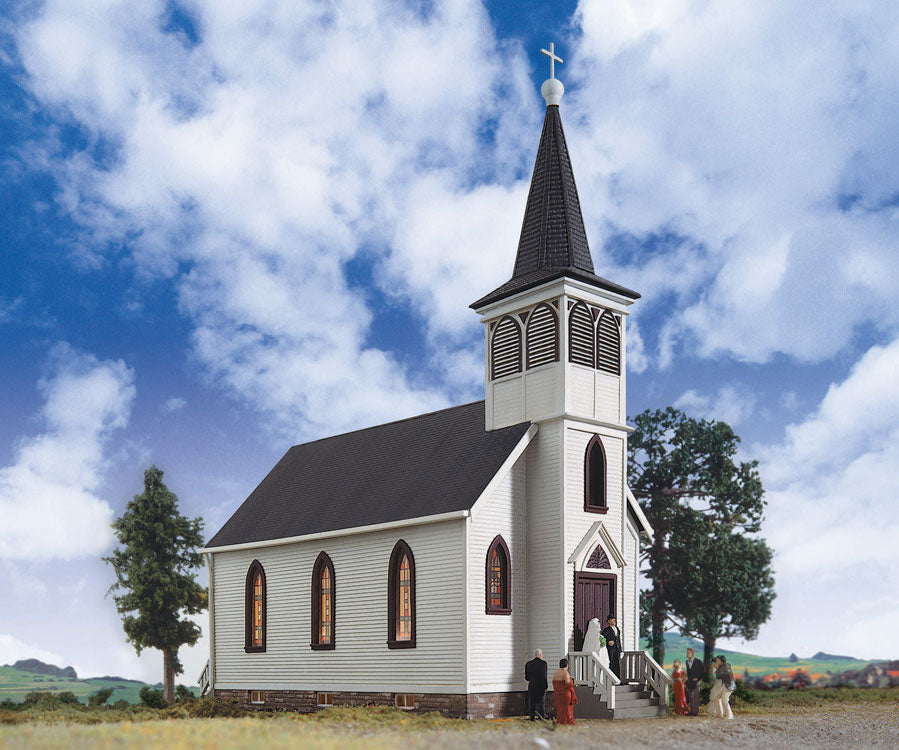 Cottage Grove Church -- Kit - 7 x 3-1/2 x 8"17.8 x 8.9 x 20.3cm