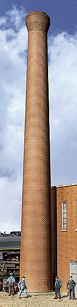 One-Piece Brick Smokestack -- pkg(2) - Assembled - 1-1/4 x 10-1/4"3.2 x 25.7cm