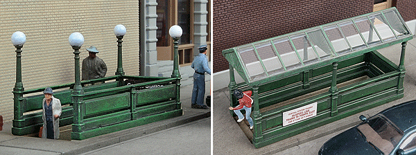 Subway Entrance -- Kit - Builds 2 Complete Models