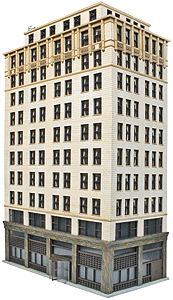 Ashmore Hotel -- Kit - 8-5/8 x 4-7/16 x 13-7/8"21.9 x 11.2 x 35.3cm