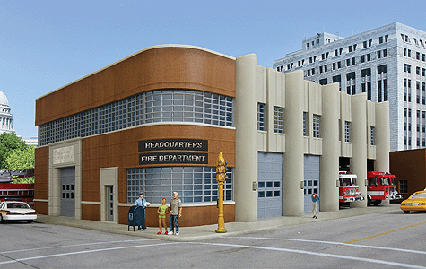 Fire Department Headquarters -- Kit - 9-1/8 x 11-13/16 x 5-5/8"23.5 x 30 x 14.3cm