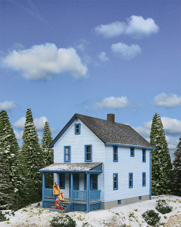 Two-Story Frame House -- Kit - 5 x 2-1/2 x 4-1/16"12.7 x 6.3 x 10.3cm