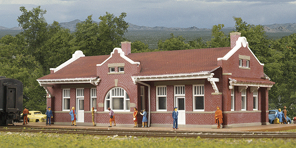 Santa Fe-Style Brick Depot -- Kit - 6-3/4 x 3-7/8 x 2-1/4"17.1 x 9.8 x 5.7cm