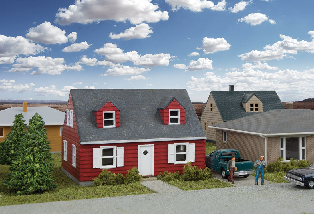 Cape Cod House -- Kit - 2-3/8 x 2 x 1-5/8"6 x 5 x 4.1cm