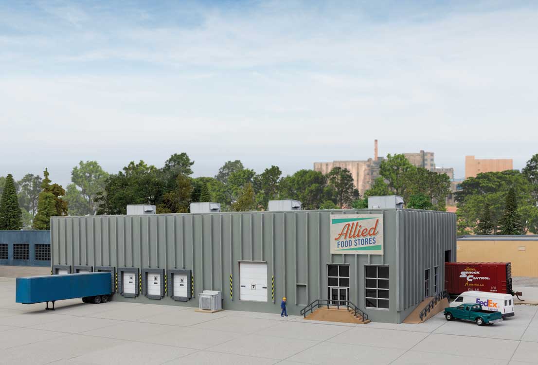 Concrete Grocery Warehouse -- Kit - 12 x 6-3/4 x 3-3/16"30.4 x 17.1 x 8cm
