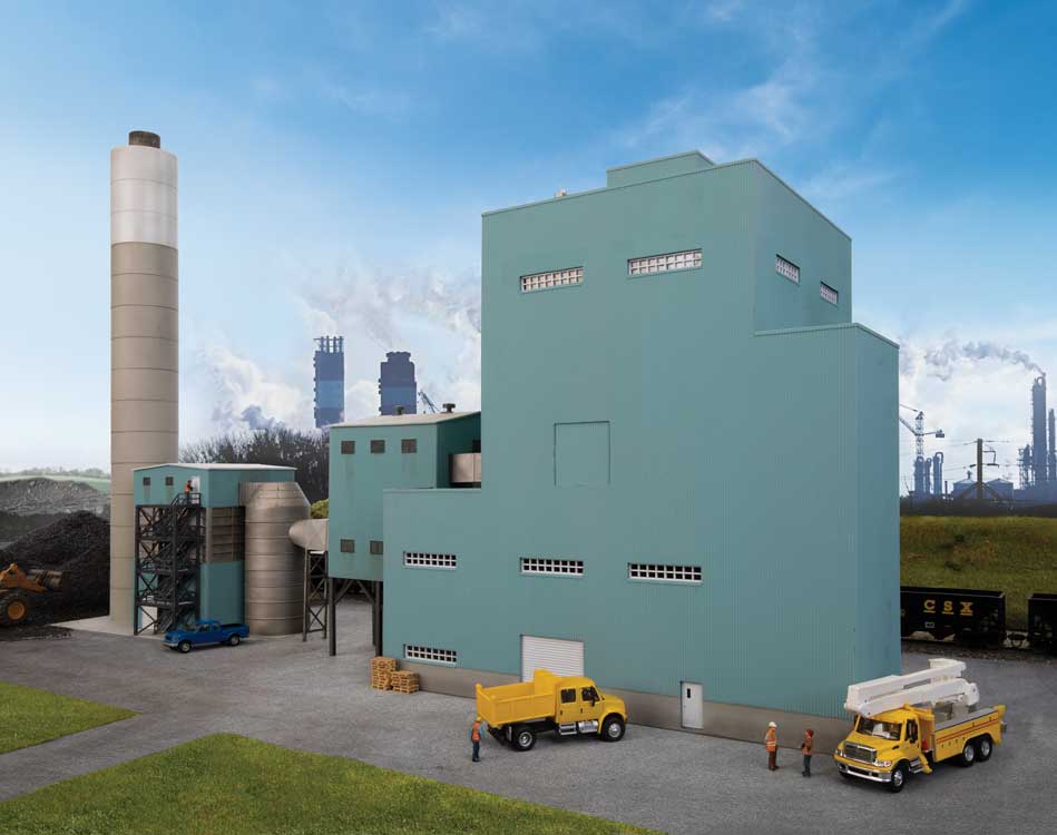 Lakefront Energy Power Plant with Dust Collector -- Kit - 28-1/2 x 7-13/16 x 17-7/872.3 x 19.8 x 45.3cm (Height Noted at Stack)