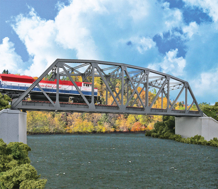 Arched Pratt Truss Railroad Bridge -- Double-Track Kit - 23 x 5 x 5-1/4"58.4 x 12.7 x 13.3cm