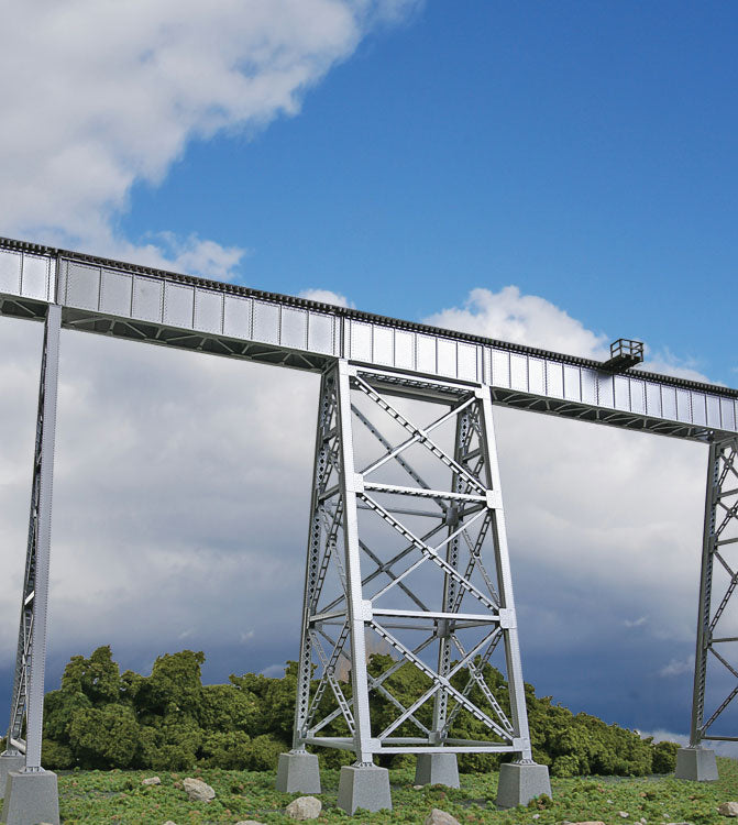 Steel Railroad Bridge Tower -- Kit - 4-7/16 x 4-1/2 x 11"11.3 x 11.4 x 27.9cm