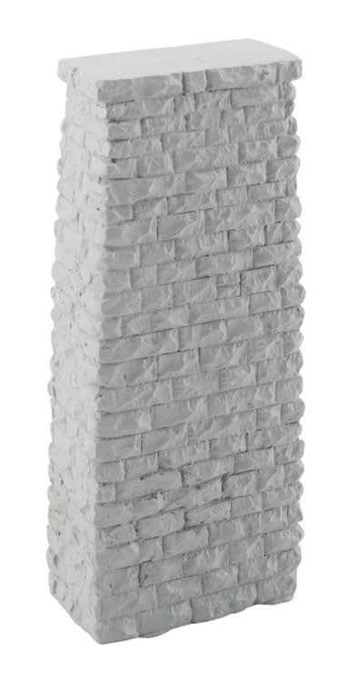 Single-Track Railroad Deck Bridge Stone Pier - Resin Casting -- Approximate 2-3/16 x 1-3/16 x 5-3/16"5.5 x 3 x 13.1cm
