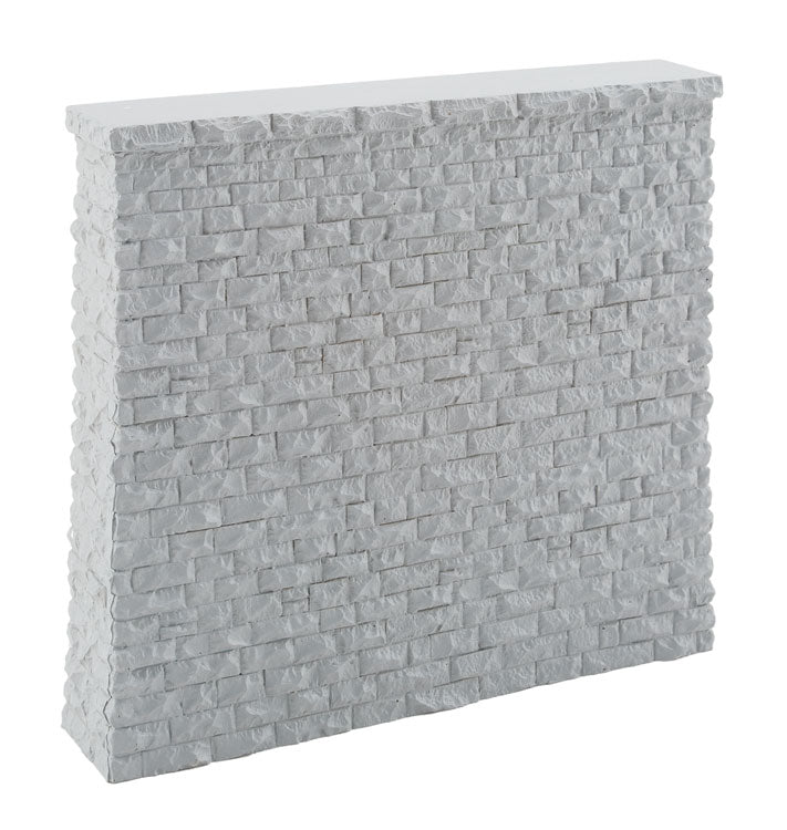Double-Track Railroad Bridge Stone Pier - Resin Casting -- Approximate dimensions: 5-3/4 x 1-3/16 x 5-3/16"14.6 x 3 x 13.1cm