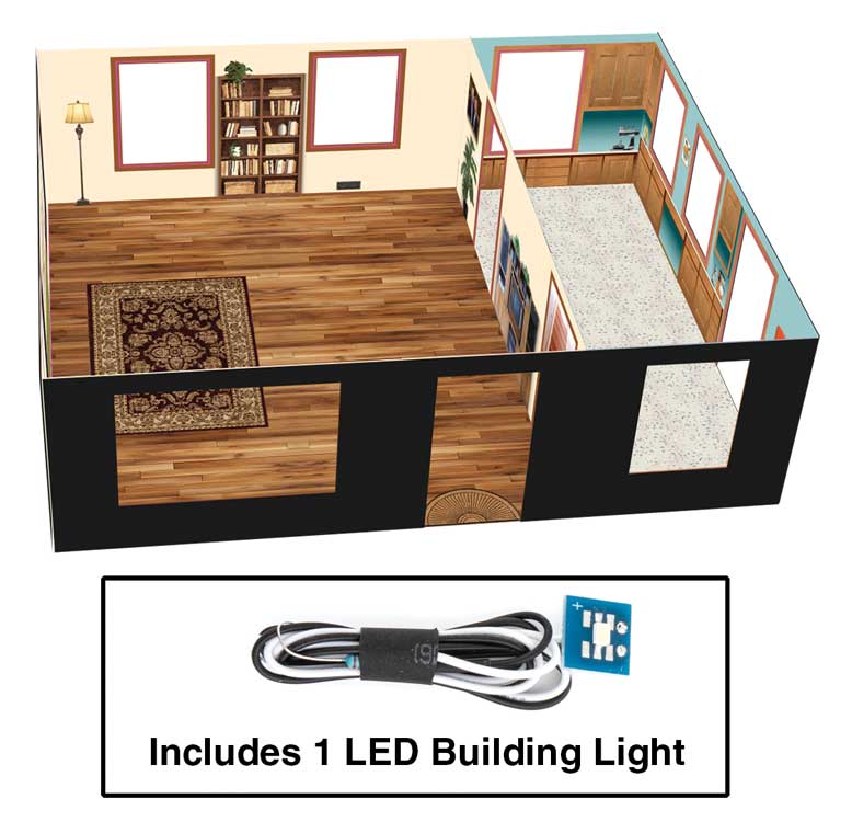 Brick Cape Cod House - Spaces -- Interior Lighting and Detail Insert