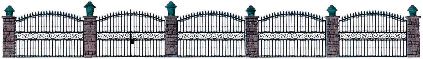 Wrought Iron Fence - Kit -- 25-1/2"65cm