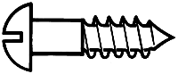 Brass or Brass-Plated Wood Screws pkg(24) -- #1; 3/8 x .073".95 x .19cm