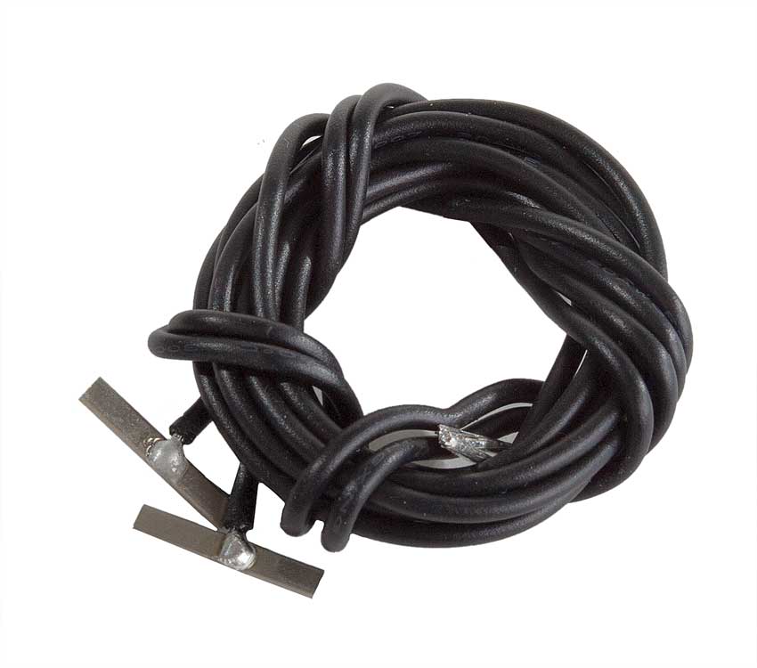 Code 70 Nickel Silver Terminal Joiners pkg(2) -- Includes Black 22-Gauge Wire