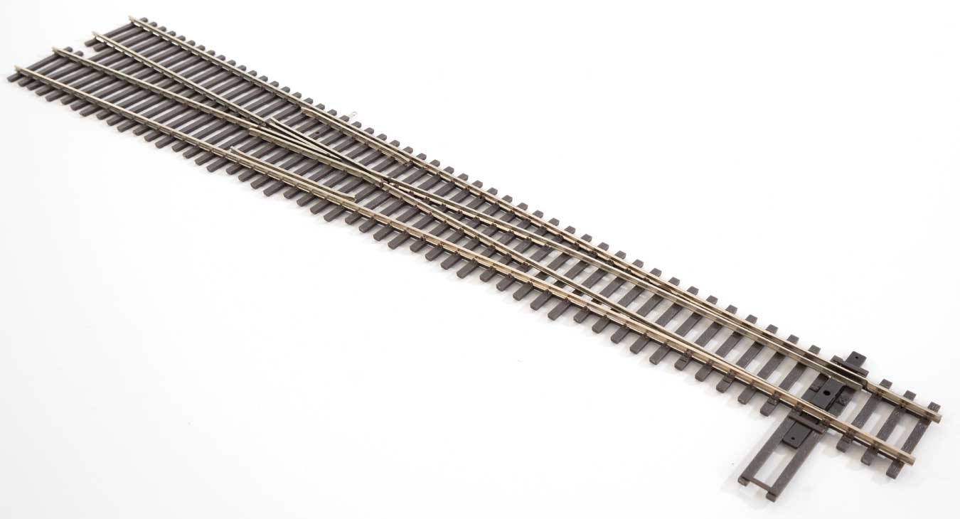 Code 83 Nickel Silver DCC-Friendly #8 Turnout -- Left Hand