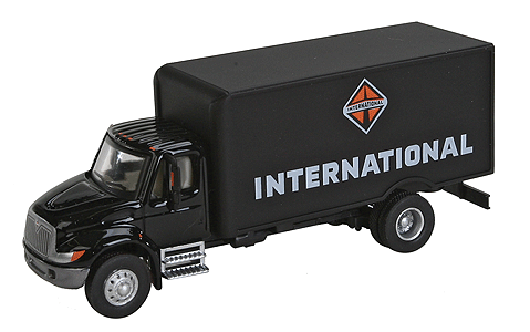 International 4900 Single-Axle Box Van - Assembled -- International (black)