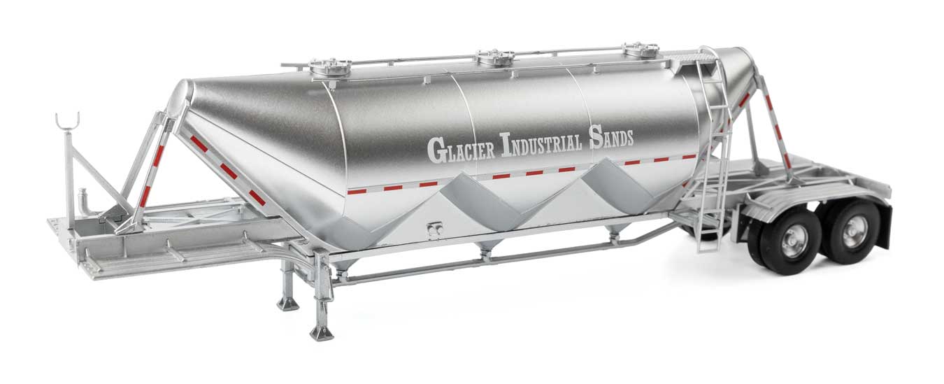 Dry Bulk Semi Trailer - Assembled - Transload Facility -- Glacier Sands