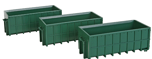 Large Dumpsters - Assembled -- Green pkg(3)