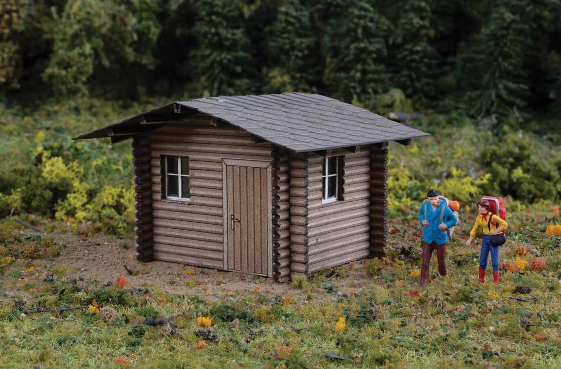 Forest Cabin -- Laser-Cut Wood Kit - 2-1/2 x 2 x 1-1/2"6.5 x 5.1 x 4cm