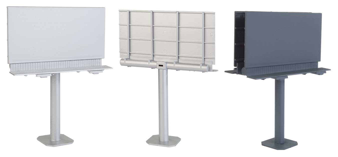 Modern Single-Post Billboard -- Kit - 3-3/8 x 4-3/8 x 2-1/16"8.6 x 11.1 x 5.2cm