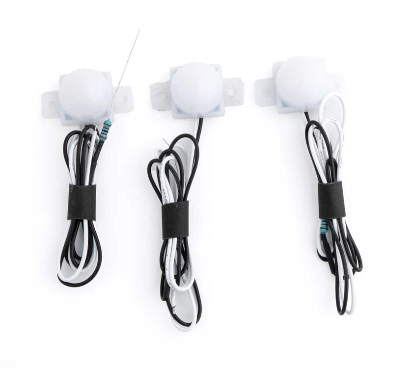 LED Dome Building Light 3-Pack -- Warm White