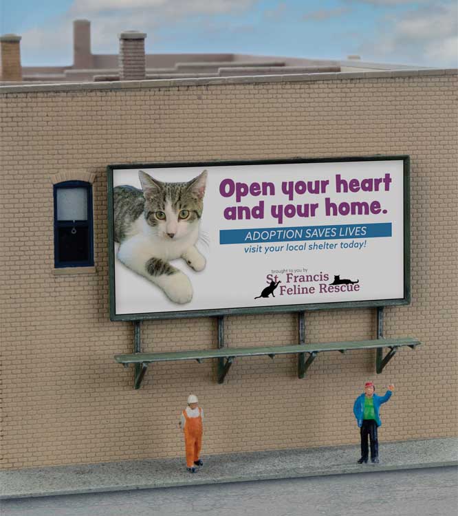 Wall-Mounted Billboard -- Kit pkg(3)